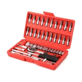 HOMETALES 45Pcs Multi-Utility Wrench Socket Screwdriver Set For Car/Motorcycle & Home Repairing Tool Kit