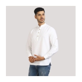 Life Roads - White Cotton Men's Shirt Style Kurta ( Pack of 1 ) - M, White