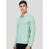 YHA - Mint Green Cotton Blend Regular Fit Mens Polo T Shirt ( Pack of 1 ) - None