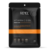 RENEE Vitamin C Sheet Mask, Promotes Collagen Production, Restores Natural Glow