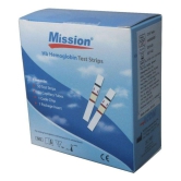 Mission HB Hemoglobin 50 test strips Expiry: October 2020