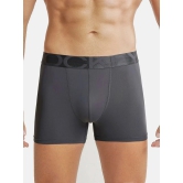 Jockey IC28 Men Tactel Microfiber Elastane Solid Trunk with Moisture Move Properties - Ebony - None