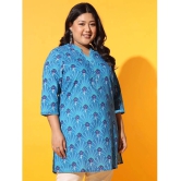 AUSTIVO Cotton Printed Straight Womens Kurti - Multicoloured ( Pack of 1 ) - None