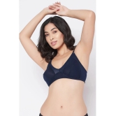 Clovia Pack of 1 100% Cotton Non Padded Womens Everyday Bra ( Blue ) - None