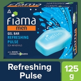 Fiama Refreshing Pulse Men Bathing Gel Bar, 125 Gms