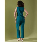 Selvia Teal Dyed Pant Top Set - None