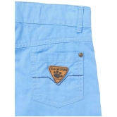 Cub McPaws Boys Regular Fit Sky Blue Fashion Shorts|Cotton | 4 - 12 Years - None