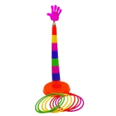 Humaira Plastic Ring Toss Quoits Hoopla Throw Game for Kids 3 Years and up, Multicolor