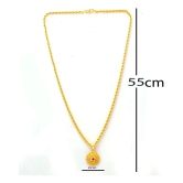 Jewar Mandi New Design Gold Plated Locket/Pendant with Rope/Rassi Chain Daily use for Men, Women & Girls, Boys - Golden