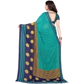 LEELAVATI - Green Georgette Saree With Blouse Piece ( Pack of 1 ) - Green