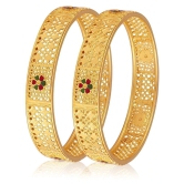 Vighnaharta Gold Bangle Set ( Pack of 1 ) - None