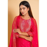 Estela - Pink Straight Viscose Women's Stitched Salwar Suit ( Pack of 1 ) - None