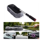 HOMETALES - Car Cleaning Combo Of Microfiber Sponge and Telescopic Extendable Duster for car accessories ( Pack of 2 )