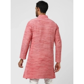 DESHBANDHU DBK - Pink Cotton Blend Mens Regular Kurta ( Pack of 1 ) - None