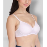 Softskin - White Cotton Blend Lightly Padded Women's T-Shirt Bra ( Pack of 2 ) - 36B