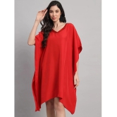 Curvydrobe Crepe Red Beach Dresses - Single - None