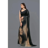 LEELAVATI - Black Georgette Saree With Blouse Piece ( Pack of 1 ) - Black