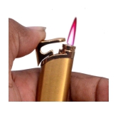 JMALL - Gold Aluminium Cigarette Lighter ( Pack of 1 ) - Gold