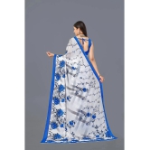 LEELAVATI - White Georgette Saree With Blouse Piece ( Pack of 1 ) - White