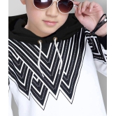 FORCE Kids Cotton hooded Tshirt Black::White 15-16 Years - None