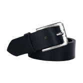 Leather World - Black 100% Leather Men's Formal Belt ( Pack of 1 ) - None