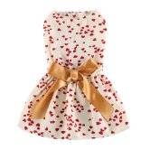 Dog Clothes| Little Heart Silk Dress | Sizes and Colours Available| Claws N Paws-S