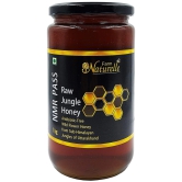 Farm Naturelle Jungle Flower Wild Forest Honey 1kg|NMR Tested Honey In Glass Jar with Engraved Virgin Wooden Spoon | Raw & Unfiltered|Unprocessed Raw Honey