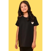 SUMMER BLACK HEART TOP - BLACK-10-12 YEARS / 1N / BLACK