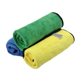 Auto Hub Multicolor 800 GSM Drying Towel For Automobile ( Pack of 3 )