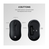 Portronics - Black Wireless Keyboard Mouse Combo