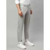 Rodamo  Men Grey Slim Fit Trousers