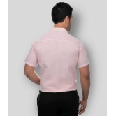 DESHBANDHU DBK - Peach Cotton Regular Fit Mens Formal Shirt (Pack of 1) - None