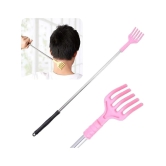 Adjustable Portable Foldable Extendable Back Scratcher, Metal Stainless Hand Stick Tool (Pack of 1)