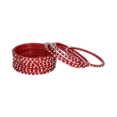 AFAST - Red Bangle Set (Pack of 1) - None