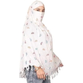 UK-0340 Cotton Long Scarf Cum Mask scarves Usable for vehicle Driver | Universal Size | For Girl & Women | Breathable Sun Protection Light Weight ( MIX DESIGN)