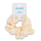 Korean Style Midnight Silk Scrunchie-Cream