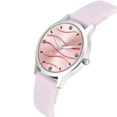 Loretta MT-387 Pink Leather Belt Slim Dial Women & Girls Watch