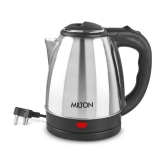 Milton Go Electro 1.5 Stainless Steel Electric Kettle, 1 Piece, 1500 ml, Silver | Power Indicator | 1500 Watts | Auto Cut-off | Detachable 360 Degree Connector | Boiler for Water - Silver