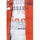 DKGF Fashion - Orange Cotton Blend Boys Shirt & Pants ( Pack of 1 ) - None