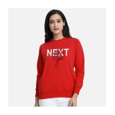 CHOZI Fleece Womens Non Hooded Sweatshirt ( Red ) - None