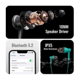 Tecsox Blaze 200 Bluetooth Bluetooth Earphone In Ear Powerfull Bass Green