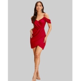 Addyvero - Red Cotton Blend Womens Bodycon Dress ( Pack of 1 ) - None