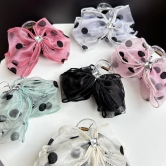 Organza Bow Hair Clutcher-Pink