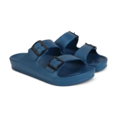 Aqualite Blue Mens Slide Flip Flop - None