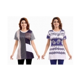 Meher Impex - Multicolor Polyester Women''s A-Line Top ( Pack of 2 ) - M