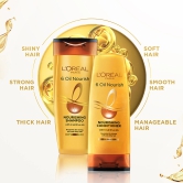 Loreal Paris 6 Oil Nourish Shampoo - Scalp + Hair, Dry & Dull Hair, 180 Ml