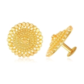 Vighnaharta Elegant Twinkling Beautiful Gold Plated Screw back Jumbo Studs Earring for Women and Girls   [VFJ1618ERG ] - Golden