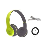 UGPro UGP-47 Dual Mode 3.5 mm Bluetooth Headphone Over Ear 6 Hours Playback Adjustable length IPX4(Splash & Sweat Proof) Green