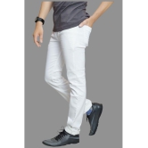 HALOGEN - White Denim Skinny Fit Men's Jeans ( Pack of 1 ) - None