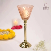 Enhance Peach Candle Holder | Hurricane